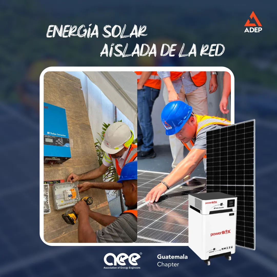 Energía solar aislada de la red