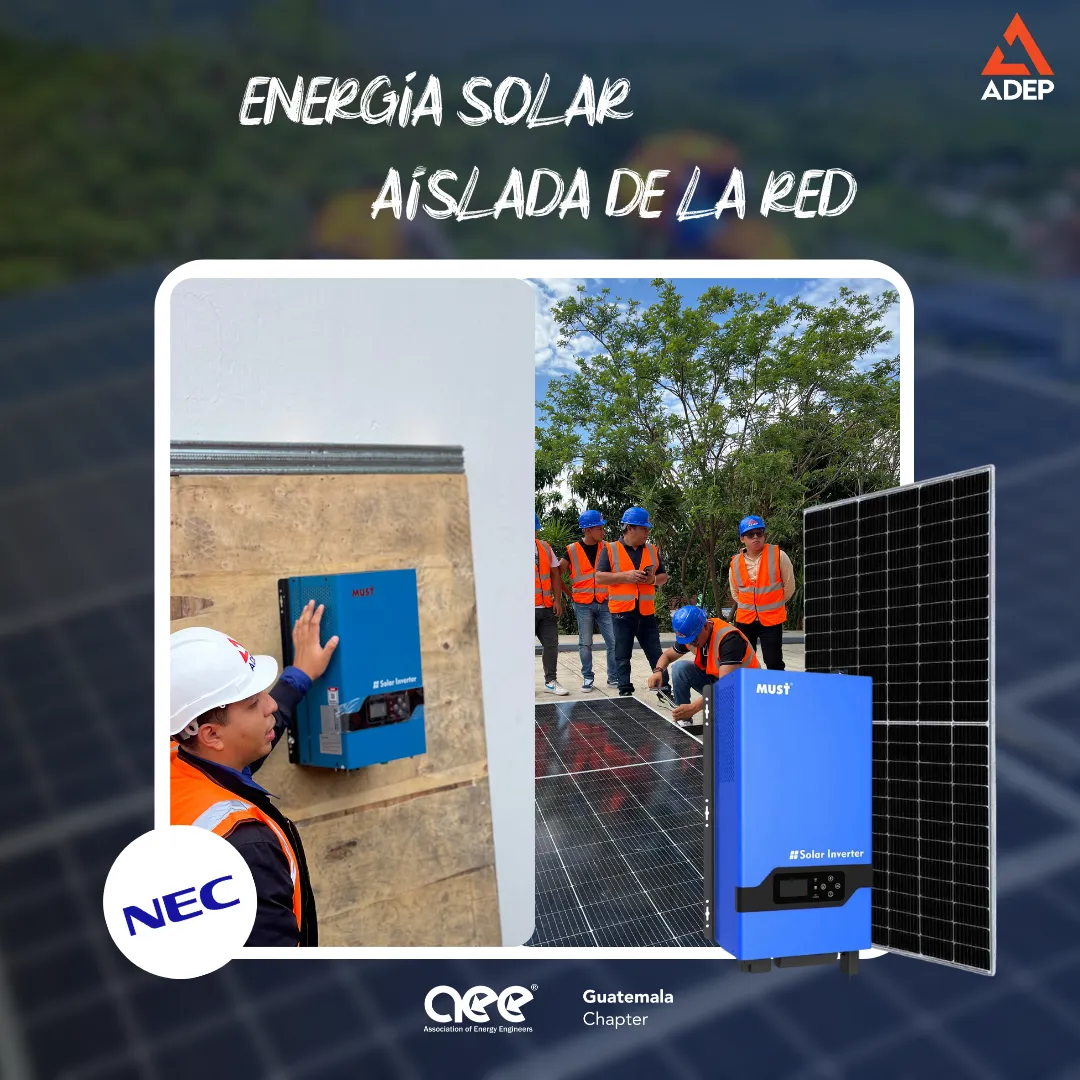 Energía solar aislada de la red